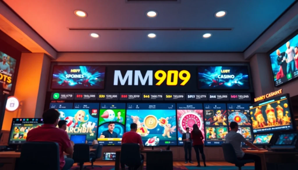 MM99 online gambling platform showcasing secure gaming options and vibrant interface.