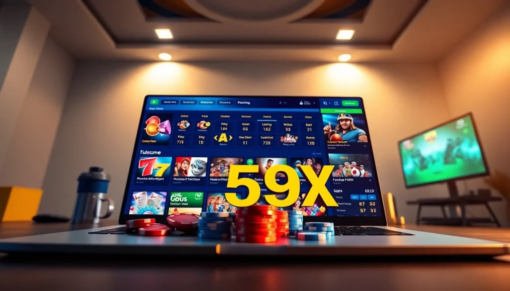 Exciting online betting platform showing games and promotions on 559X.
