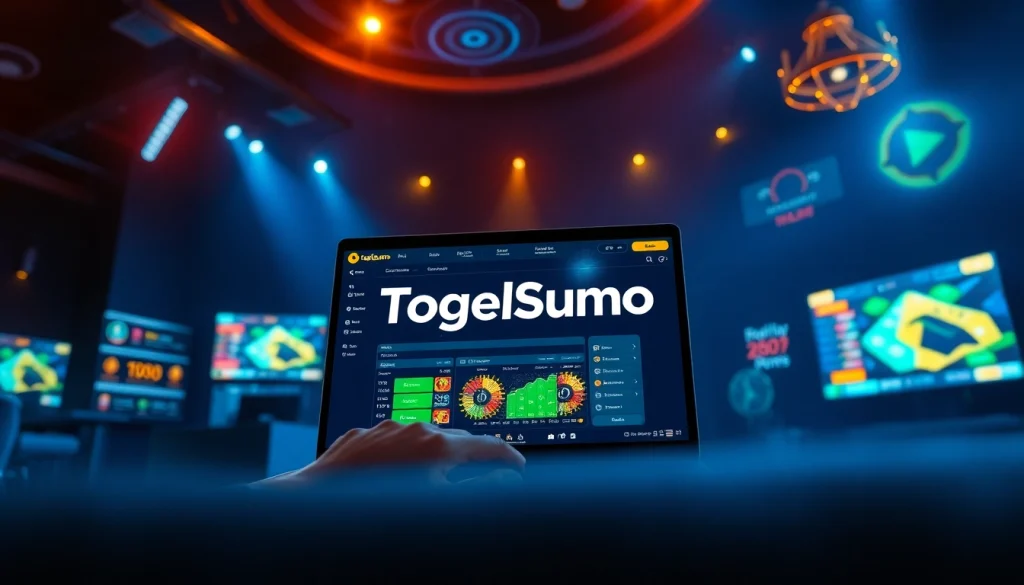 Pengalaman bermain Togelsumo secara online yang menampilkan notifikasi kemenangan dan elemen interaktif.