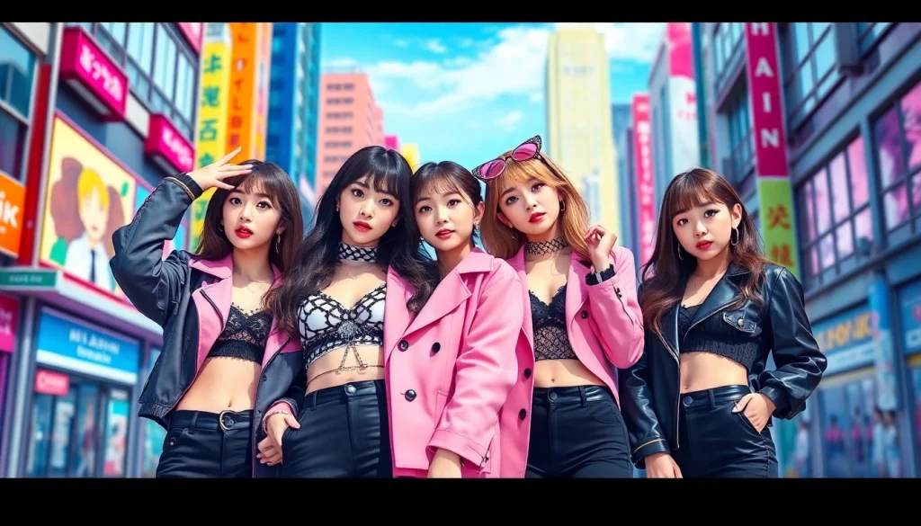 Captivating moment featuring blackpink members Jisoo, Jennie, Rosé, and Lisa, showcasing their unique styles.