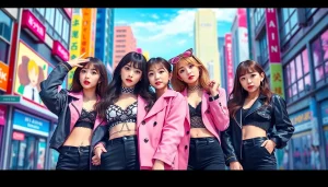 Captivating moment featuring blackpink members Jisoo, Jennie, Rosé, and Lisa, showcasing their unique styles.