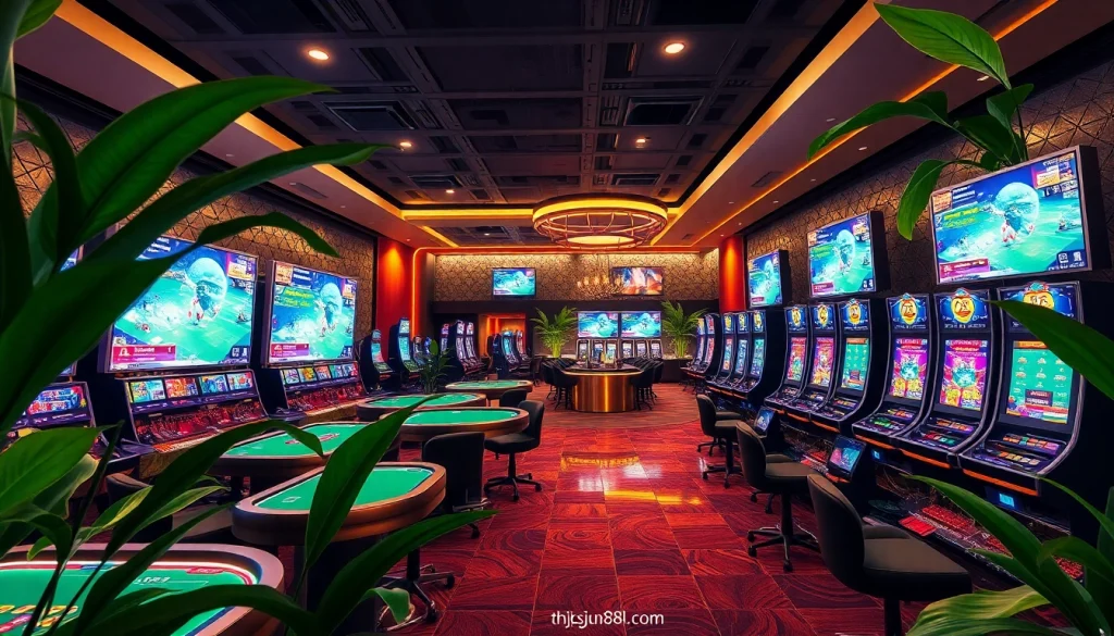 Experience the excitement of online gaming at https://jun88pl.com/, where cutting-edge technology meets luxury in a vibrant casino setting.