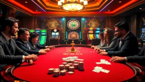 Experience thrilling poker action at 8fly886.com with polished chips and cards.