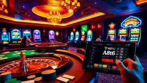 Engage with the thrilling atmosphere of online gambling at https://nova8886.com/ with luxurious casino tables and exciting games.