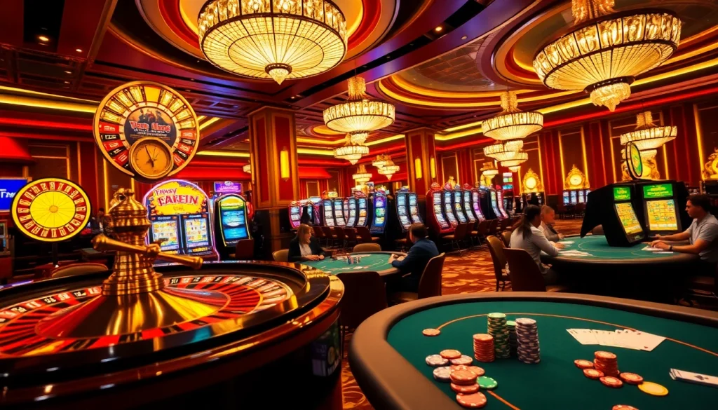 Experience the excitement of gambling at VN168-themed casino tables filled with vibrant chips and cards.