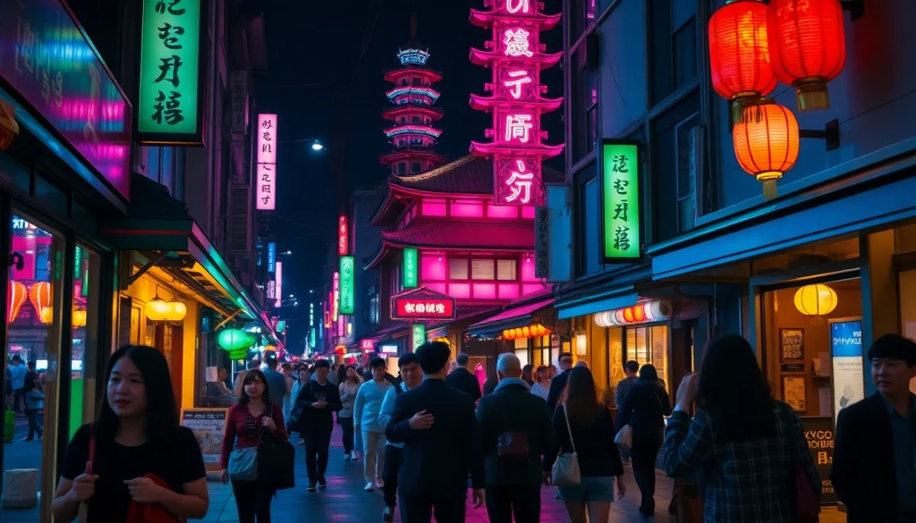 賑やかな街とネオンが灯る京都 ソープの活気ある夜を体感。