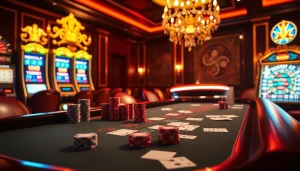 Tương tác với ứng dụng cg79 khi bạn chiến thắng tại bàn poker có mức cược cao trong một casino sang trọng.