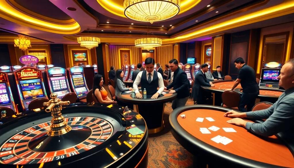 Experience the thrill of winning at Luckywin casino with glamorous tables and exciting games.