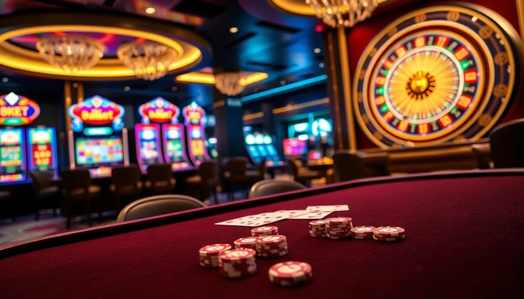 Play exciting games at 8KBET with vibrant casino tables and lively atmosphere.
