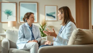 An insightful look into discussing anxiety symptoms in a therapeutic setting, promoting understanding.