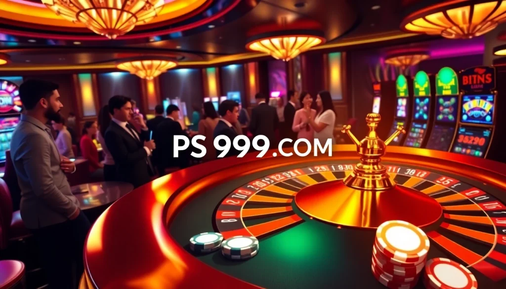 Experience PS99 COM with exciting casino gameplay, vibrant roulette wheels, and engaging poker chips.