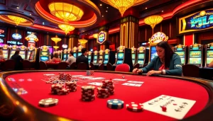 Engaging players at KK55 Casino with vibrant tables and exciting game action.