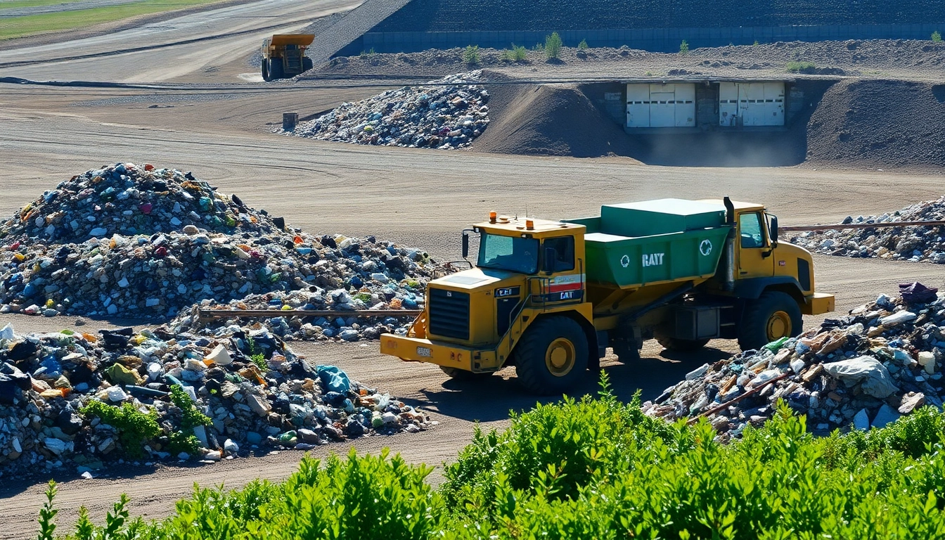 Site view of operations at cold lake landfill demonstrating waste management practices effectively.