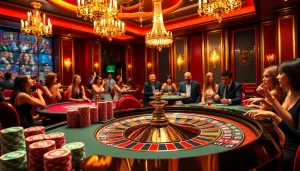 Winning at 888new casino with vibrant roulette and poker elements.