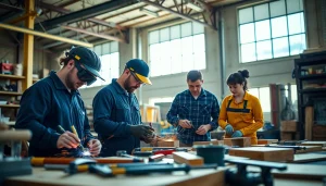 Students learning at a trade school in Tennessee, showcasing practical and hands-on skills.
