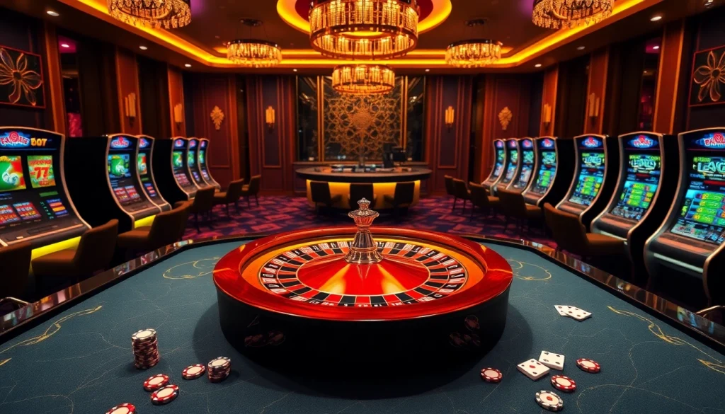 Vivez le luxe du jeu avec une magnifique roulette de casino en ligne et des tables de poker en action.